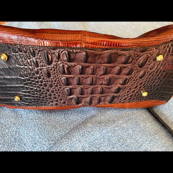 Gently used Brahmin Pleated Satchel. - Picture 2 of 6